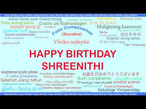 Shreenithi   Languages Idiomas - Happy Birthday