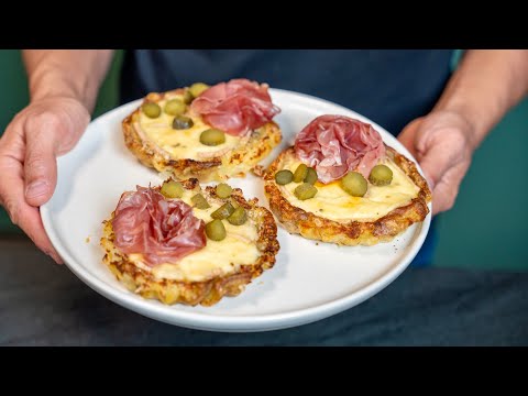 Crispy Potato Tartlets with Raclette