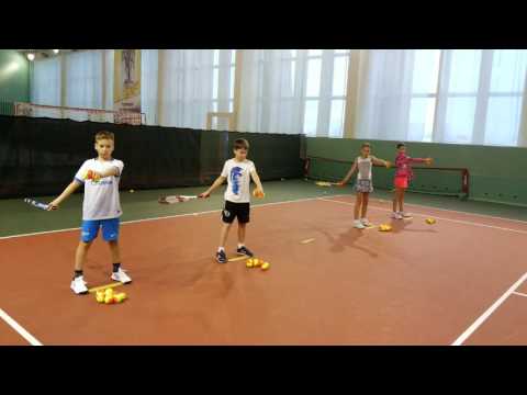 Теннис.Тренировка. Техника удара справа(топ-спин))