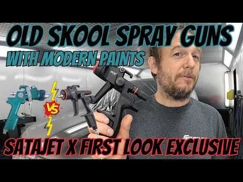 NEW SATAjet X REVIEW | SPRAYING MODERN PAINTS WITH OLD SKOOL SPRAYGUNS | SATAjet B | SATAjet NR95