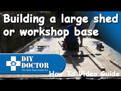 How to Build a Concrete Shed Base | DIY Doctor