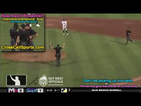 Ask UEFL - Base Award Breakdown for Intentional Interference by Person Authorized to Be On Field