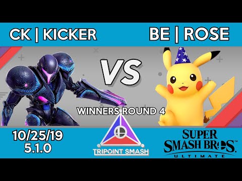 Tripoint Smash 83 - Winners Round 4 - cK | Kicker(Dark Samus) Vs. BE | Rose(Pikachu)
