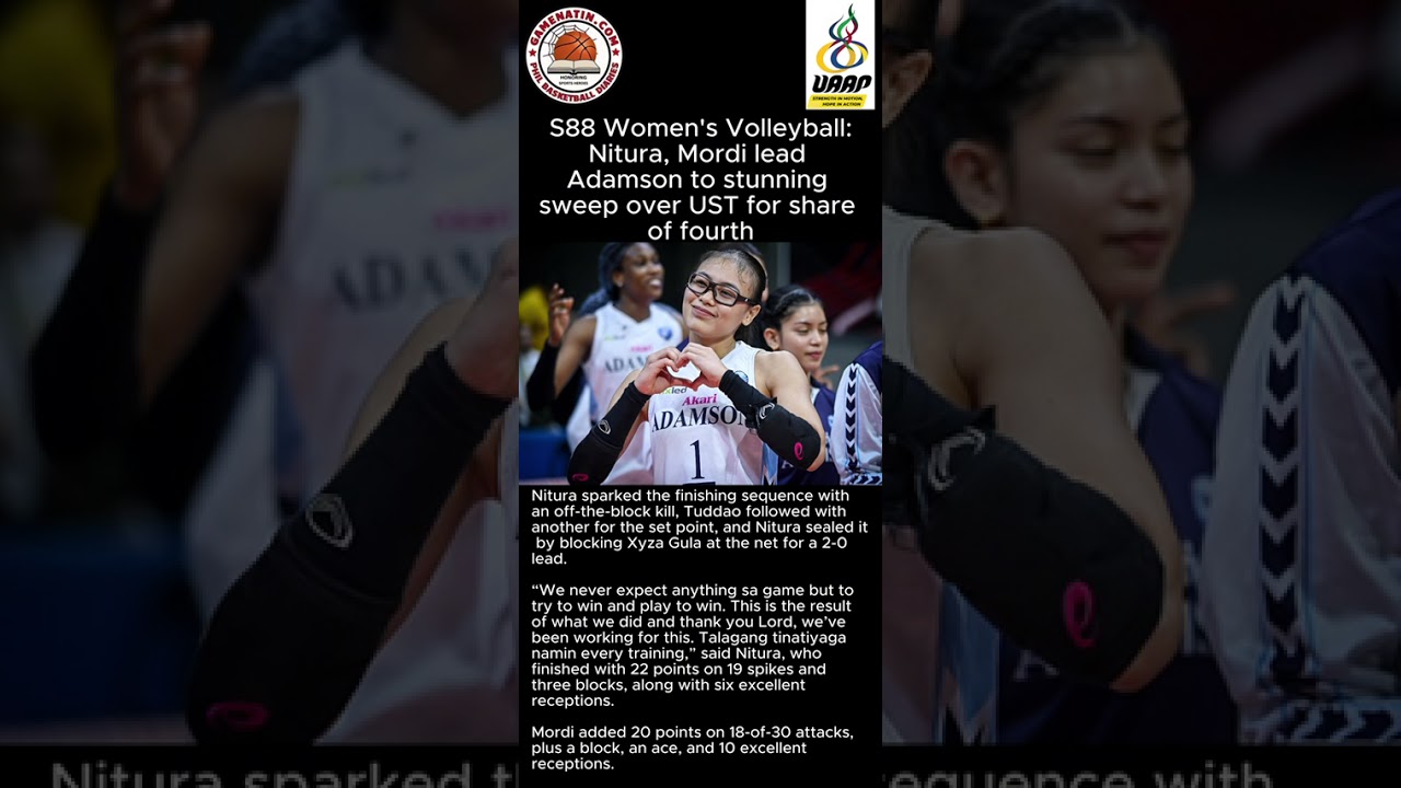 UAAP Women's Volleyball: Adamson in 3-set romp over UST