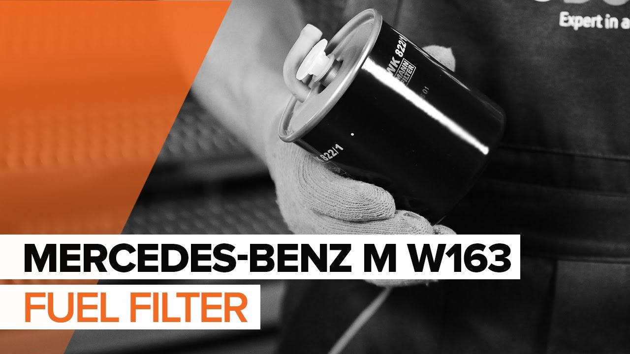 Kuidas vahetada Mercedes ML W163 kütusefiltri – õpetus