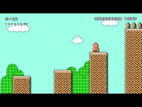 The Windy Height's by Hardhelmet 🍄 Super Mario Maker ✹Wii U✹ #ayi