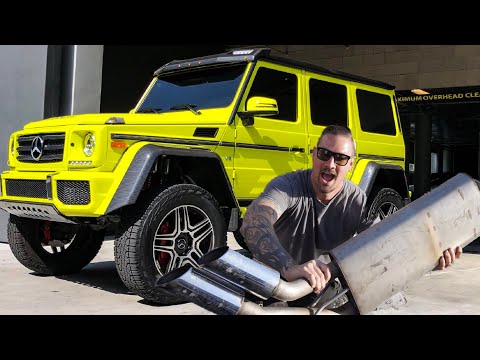 STRAIGHT PIPING “ Electrobean Yellow” G550 4x4 AND IT SOUNDS INSANE! Video