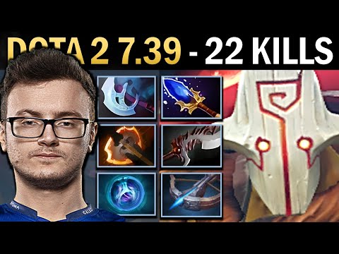 Juggernaut Gameplay Miracle with 22 Kills and Manta - Dota 7.39
