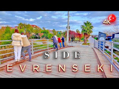 SIDE Evrenseki 📍Strand, Promenade & Shopping Bummel 4K TÜRKEI