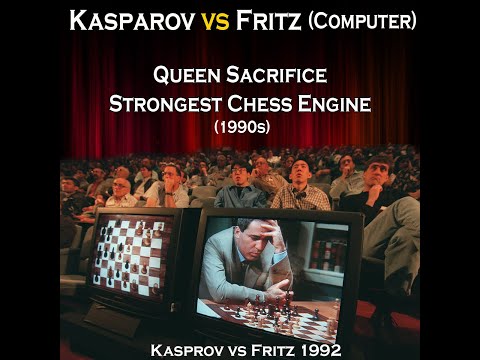 Kasparov vs Fritz (Computer) 1992 | Queen Sacrifice against Strongest Chess Machine