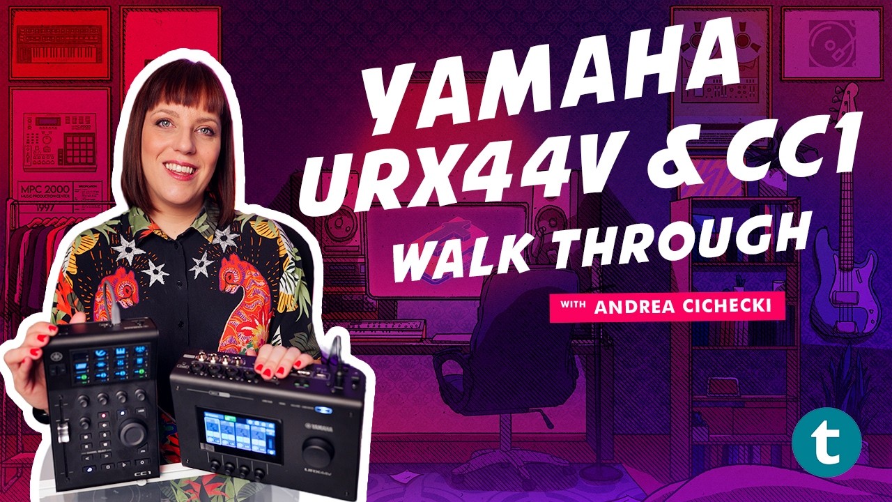 Checking out the new Yamaha URX44V Audio & Video Interface, and CC1 DAW Controller | Thomann - YouTube