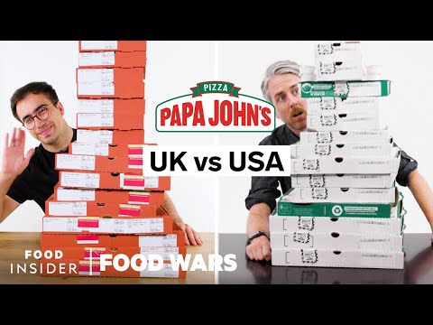美國與英國的約翰爸爸|食物戰爭 (US vs UK Papa John’s | Food Wars)