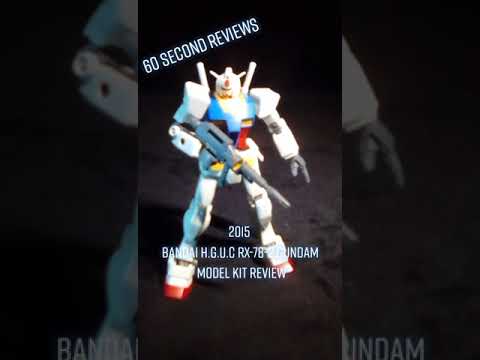 (Archive) 60 Second Reviews #7 Bandai Gundam H.G.U.C. Rx-78-2 Gundam Model Kit Review
