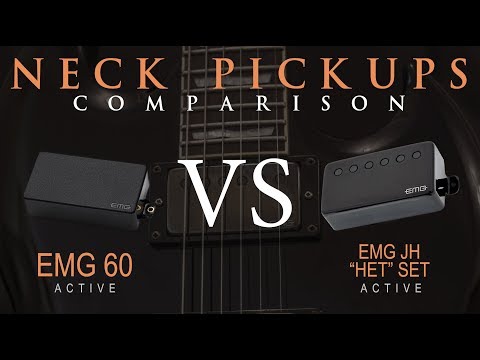 EMG 60 vs EMG JH "HET" SET - Active NECK Pickup Guitar Tone Comparison / Review / Demo