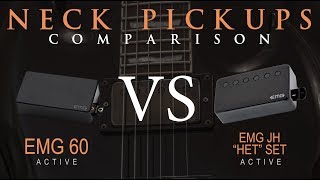 Video thumbnail for EMG 60 vs EMG JH "HET" SET - Active NECK Pickup Guitar Tone Comparison / Review / Demo by Mike Stamper