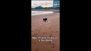 IPhone 14 pro on a fpv How fast was it?? #shorts #fpv #fpvdrone #iphonefpv #iphone14pro #geprcmark5