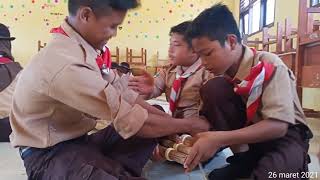 tali temali pramuka | simpul pangkal simpul jangkar ikatan palang dan ikatan kaki tiga |