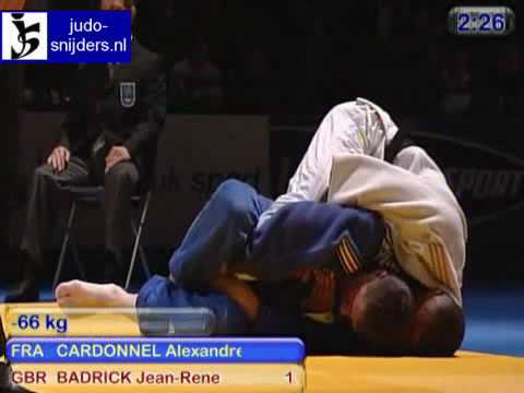 Judo 2009 Birmingham: Cardonnel (FRA) - Badrick (GBR) [-66kg].