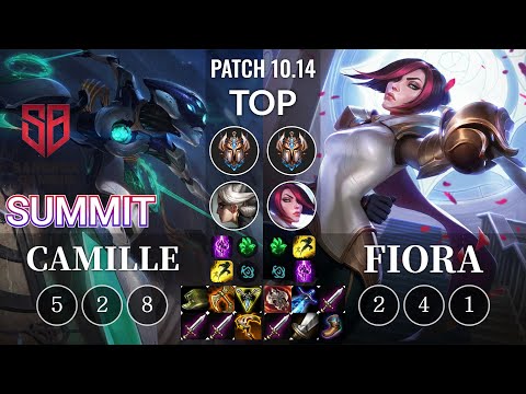 SB Summit Camille vs Fiora Top - KR Patch 10.14