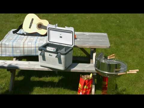 Xcase Thermoelektrische XXL-Trolley-Kühl- & Wärmebox, 12/24 & 230V, 50 Liter
