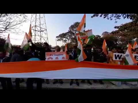 राउरकेला, उड़ीसा में CAA के समर्थन में लोगों ने किया प्रदर्शन .