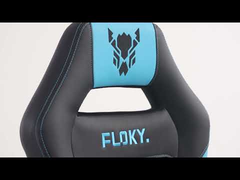 Миниатюра изображения товара Кресло геймерское Floky Vibe (голубой/черный)