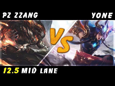 Pz Zzang - Yasuo vs Yone MID Patch 12.5 - Yasuo Gameplay