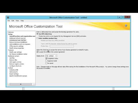 Configure Office 2013 on MDT 2013 Using Office Customization Tool