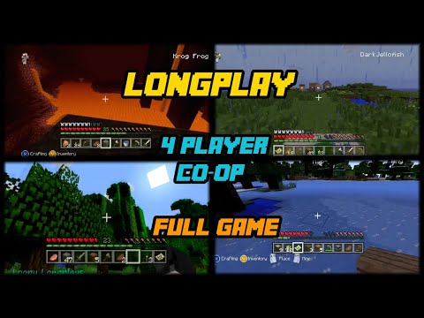 Minecraft - Longplay (4 Player Co-op) Full Game (Xbox 360 Edition) Walkthrough (No Commentary)