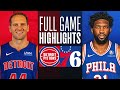 PISTONS at 76ERS | FULL GAME HIGHLIGHTS | December 15, 2023