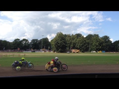 49 Intern. Grasbahnrennen Rastede 2013 Int. Lizenz Swg. 500 ccm 1. Lauf