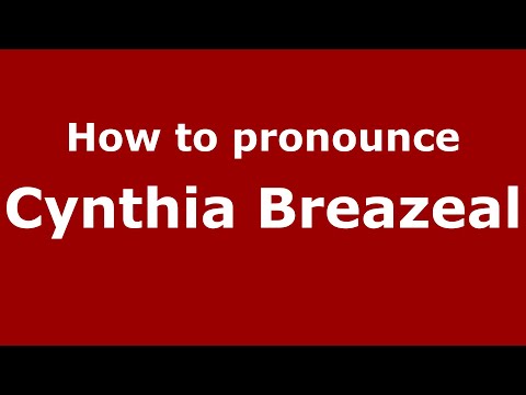 How to pronounce Cynthia Breazeal (Mexico/Mexican Spanish) - PronounceNames.com