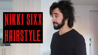 Nikki Sixx Motley Crue Hairstyle // 80s Rock Hair Cut