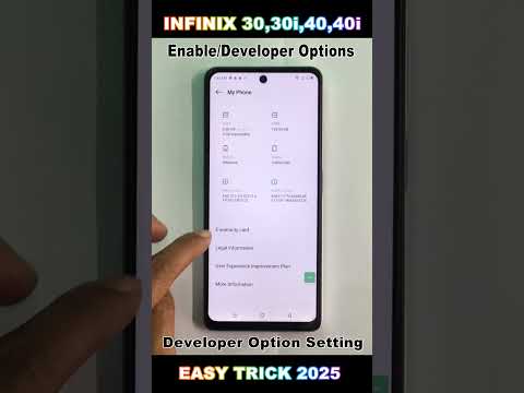 HOW TO ENABLE DEVELOPER OPTIONS IN  INFINIX HOT 30 ,30i ,40 ,40i – OPEN HIDDEN OPTIONS 2025