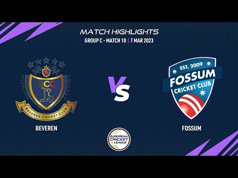Match 10 - BEV vs FOS | Highlights | European Cricket League 2023 | Group C, Day 2 | ECL23 ECL23.038