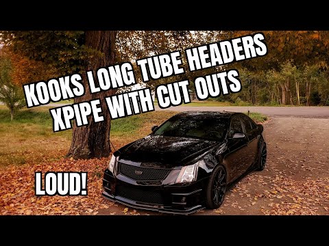2009 Cadillac CTS-V | Kooks Long Tube Headers and X-Pipe | Straight piped | LOUD!