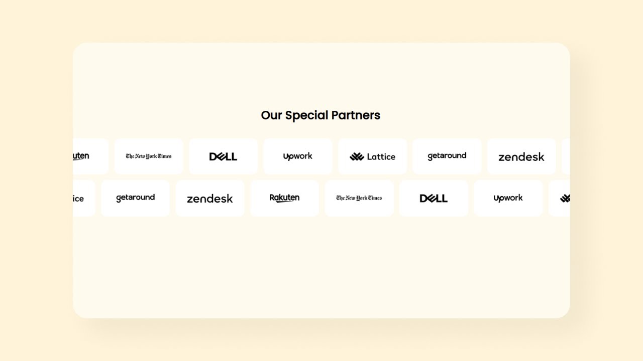 Brand Logo Slider HTML & CSS tutorial || Our Partners Section | CSS Marquee