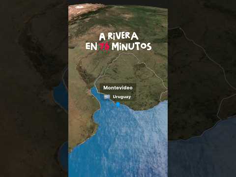 ✈️ De Montevideo a Rivera en Apenas 75 minutos. #uruguay #riveramontevideo
