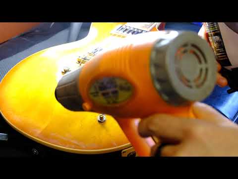 Nitrocellulose aging how to - Gibson Les paul finish checking