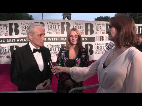 Jose Carreras and Nicoletta Pavarotti at the Classic BRIT Awards