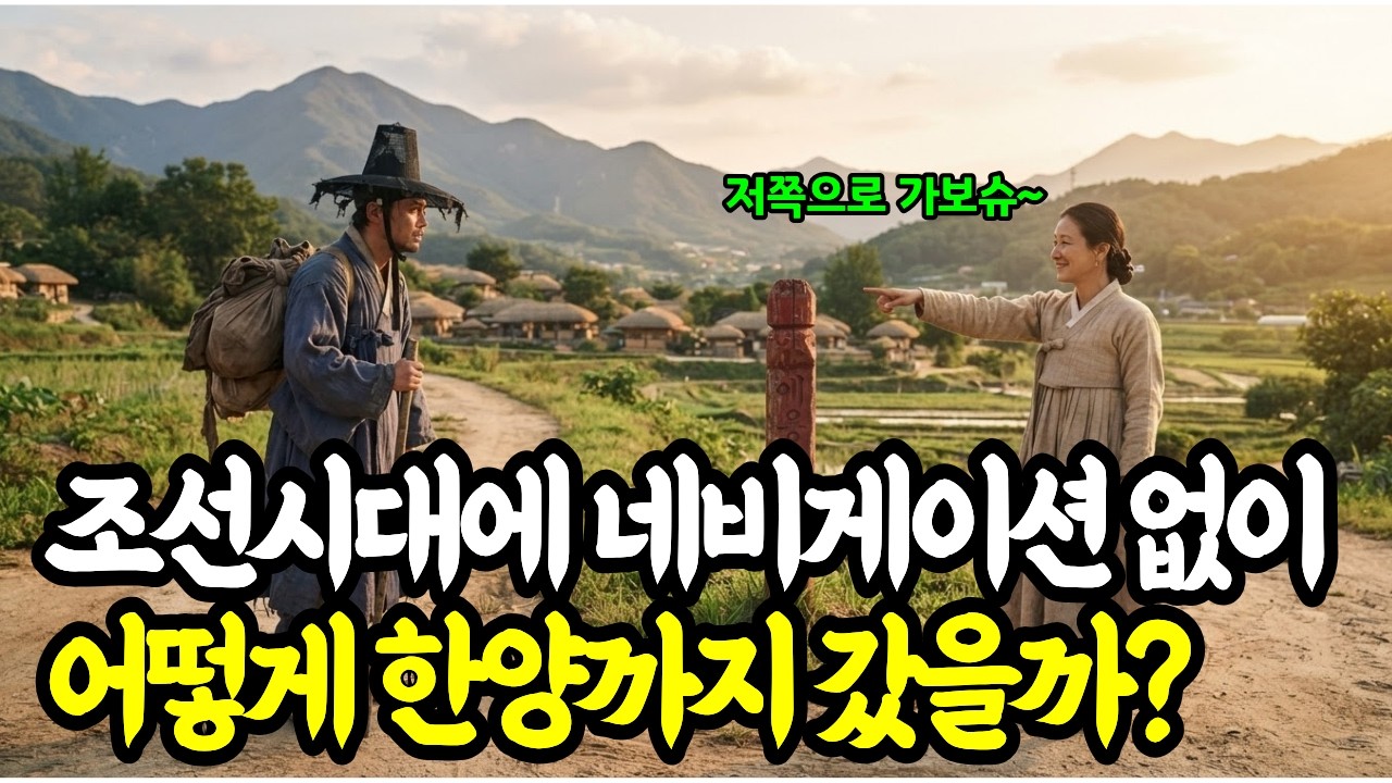조선시대엔 네비게이션도 없이 어떻게 한양까지 갔을까?|김정호|대동여지도|한국사