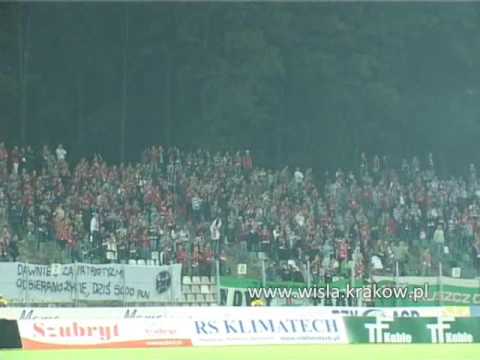 Kibice podczas meczu Wisła - Polonia