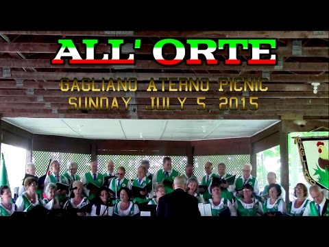 Coro Abruzzese di Hamilton e Distretto canta "ALL' ORTE"