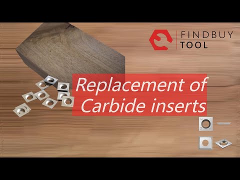 Carbide Insert Knife 15x15x2.5mm-30°-R150-4R0.5 for Helical Cutterhead, 4 Edges 