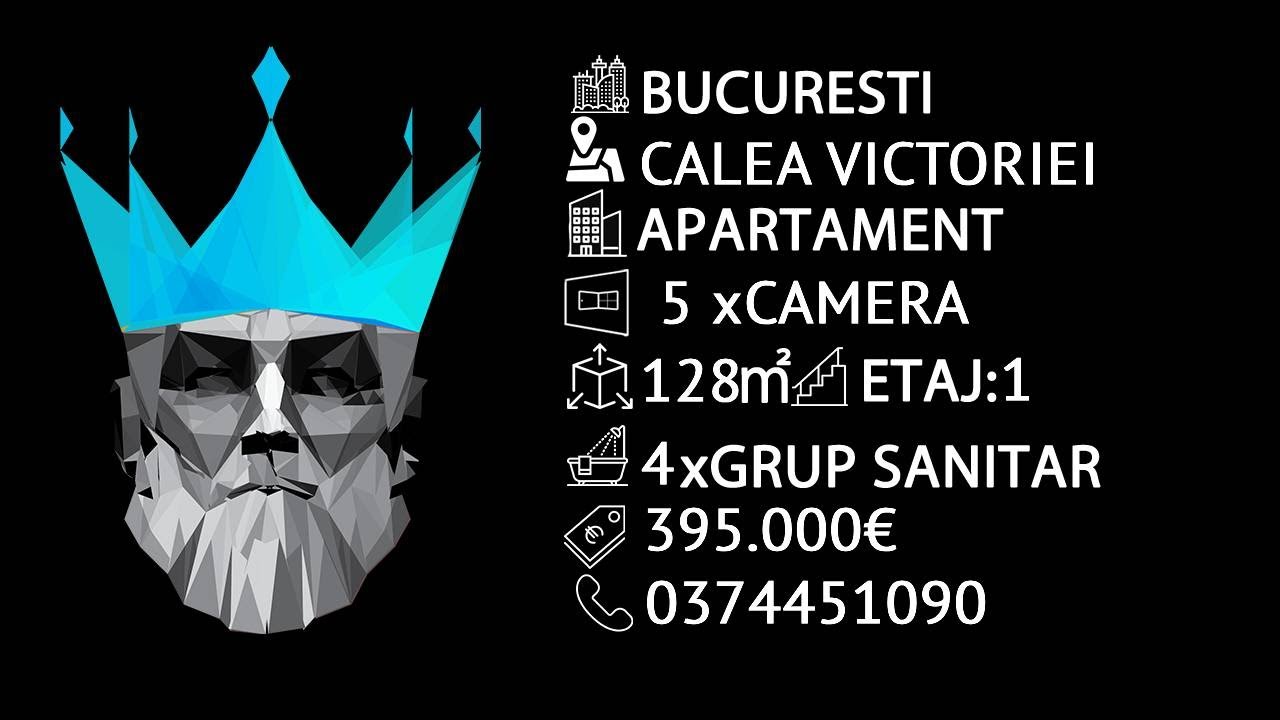 Tur video  Apartament 5 Camere Calea Victoriei Bucuresti