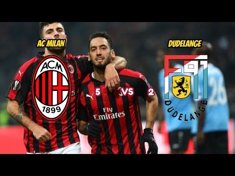 AC Milan vs Dudelange Highlight & Goal
