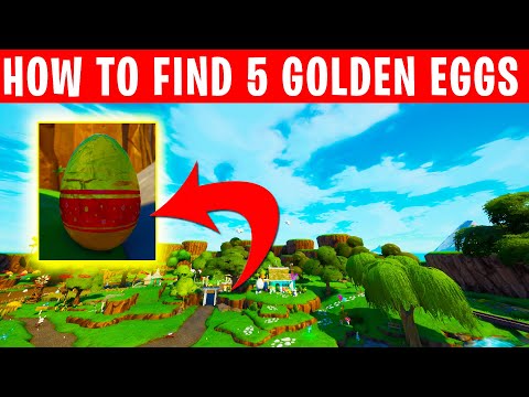 How to Collect all 5 golden Eggs - New Fortnite Creative Hub Secret Quest