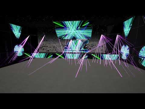 Moon stage lighting test (Liquid Stranger - Gunslinger)