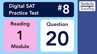 Download Lagu Digital SAT 8, Reading Module 1, Question 20 Thumbnail