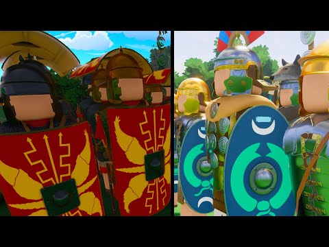NEW Huge Barbarian Army CHARGE Roman Shield Wall! - Warlord Britannia New Update